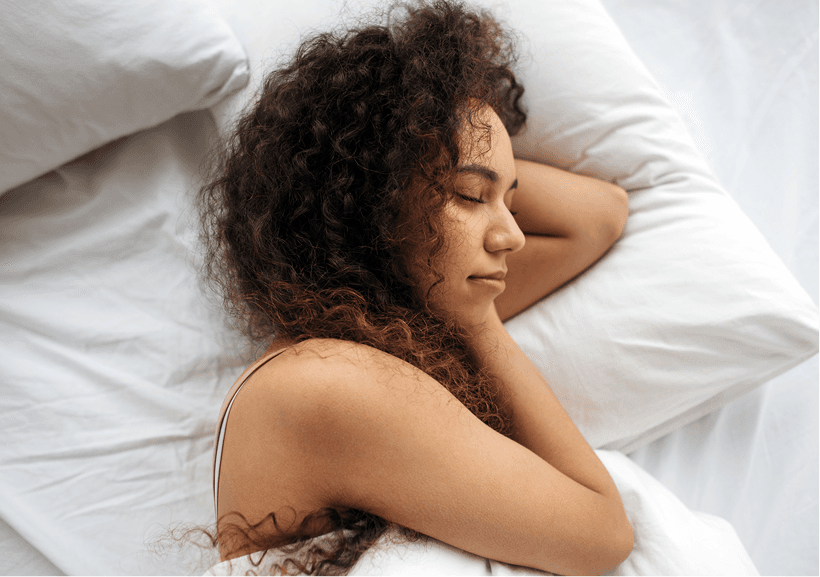 Woman sleeping peacefully