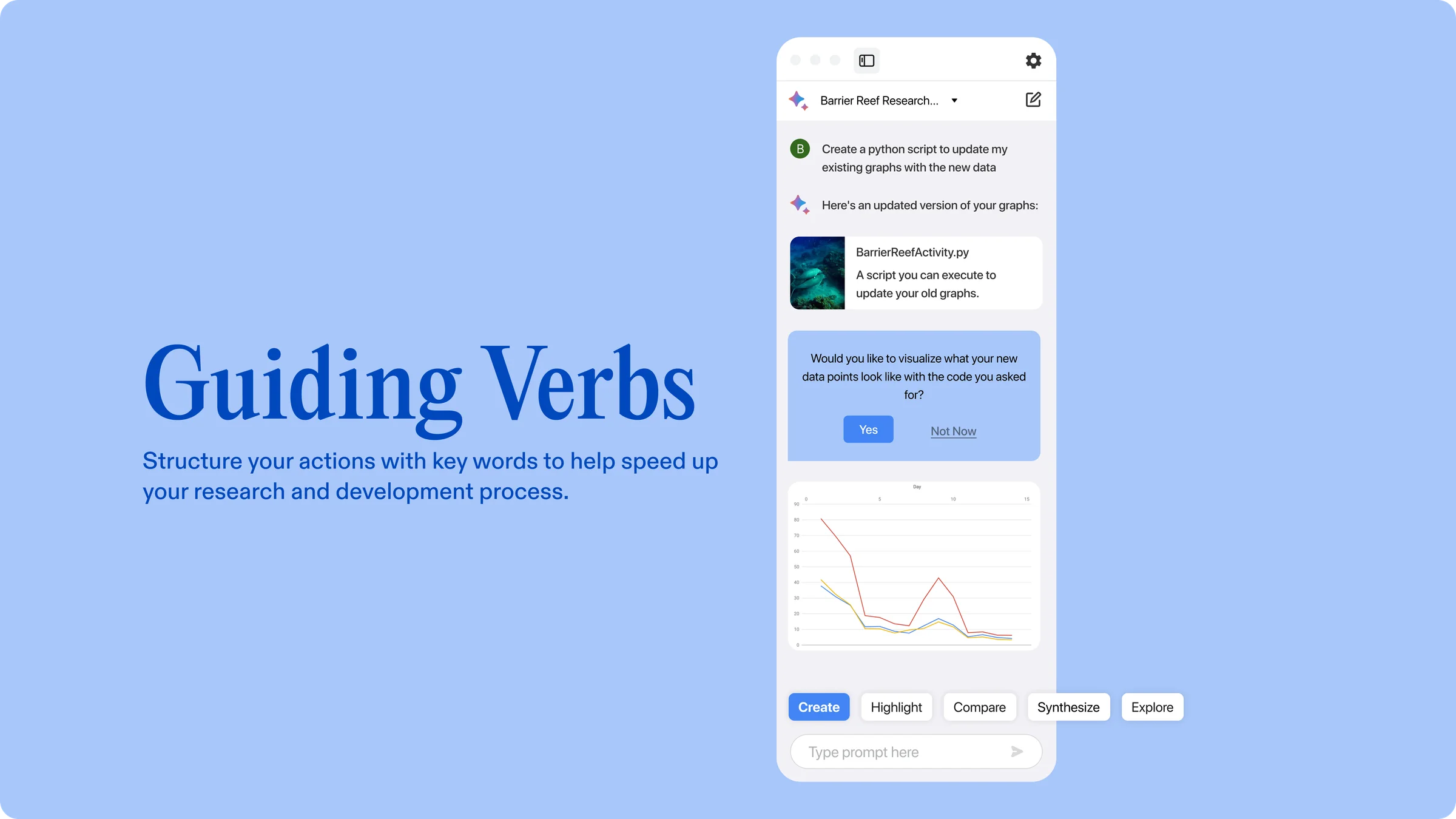 Action verb guidance system
