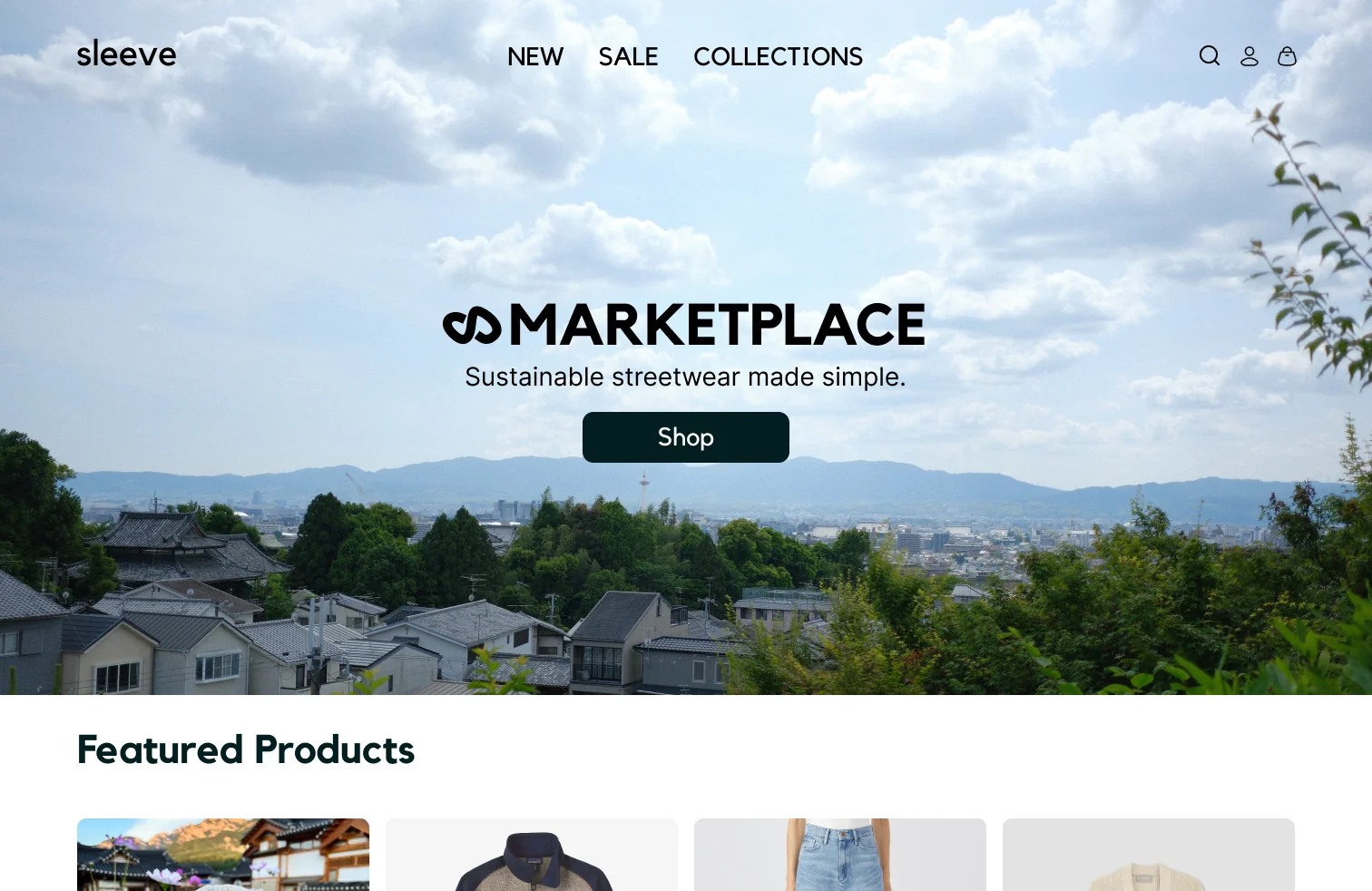 Sleeve Homepage Interface