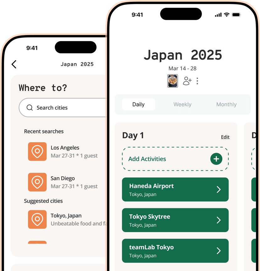 Trailmix travel planning app