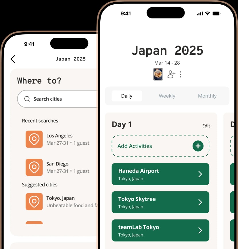 Trailmix travel planning app