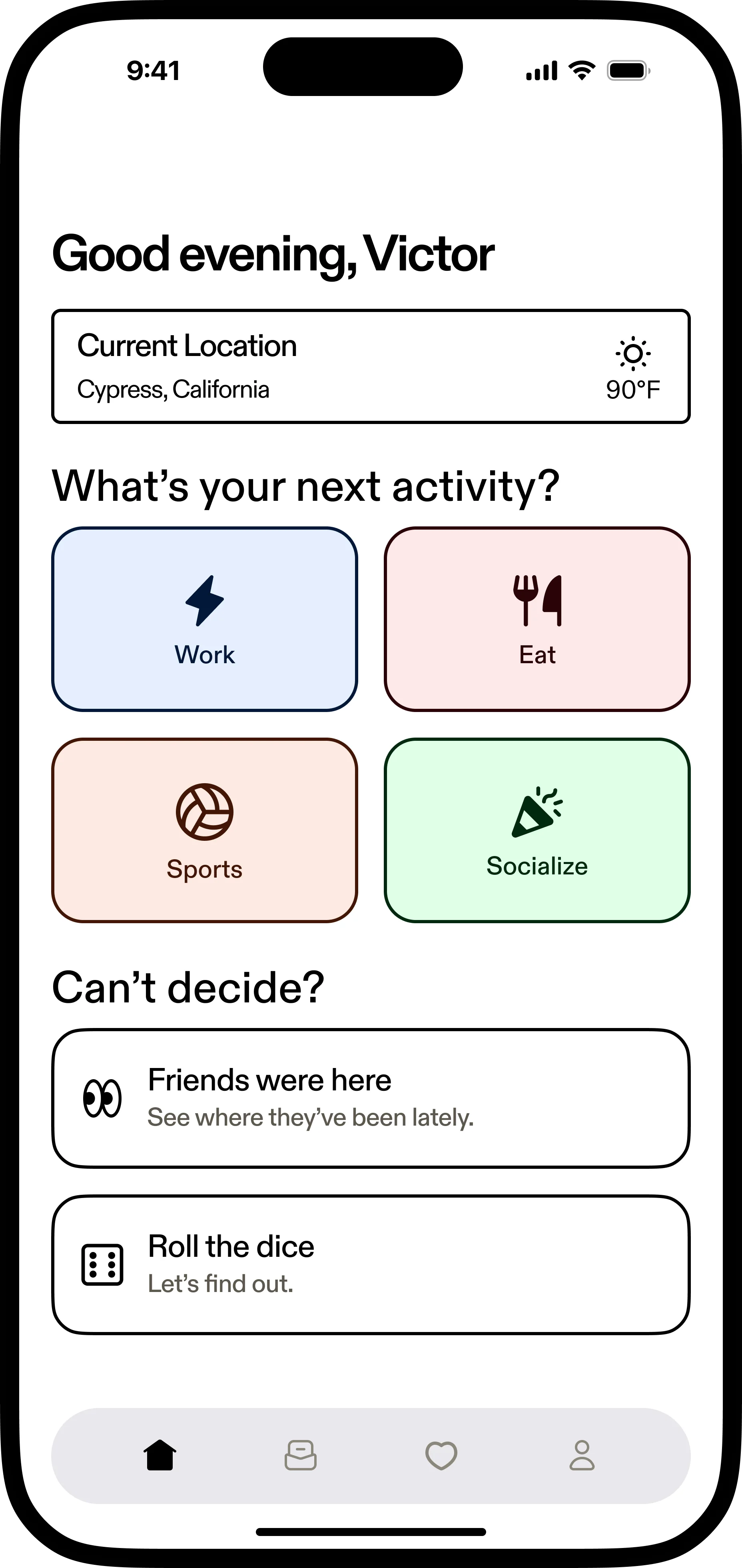 What We Do home screen listing active and decided plans