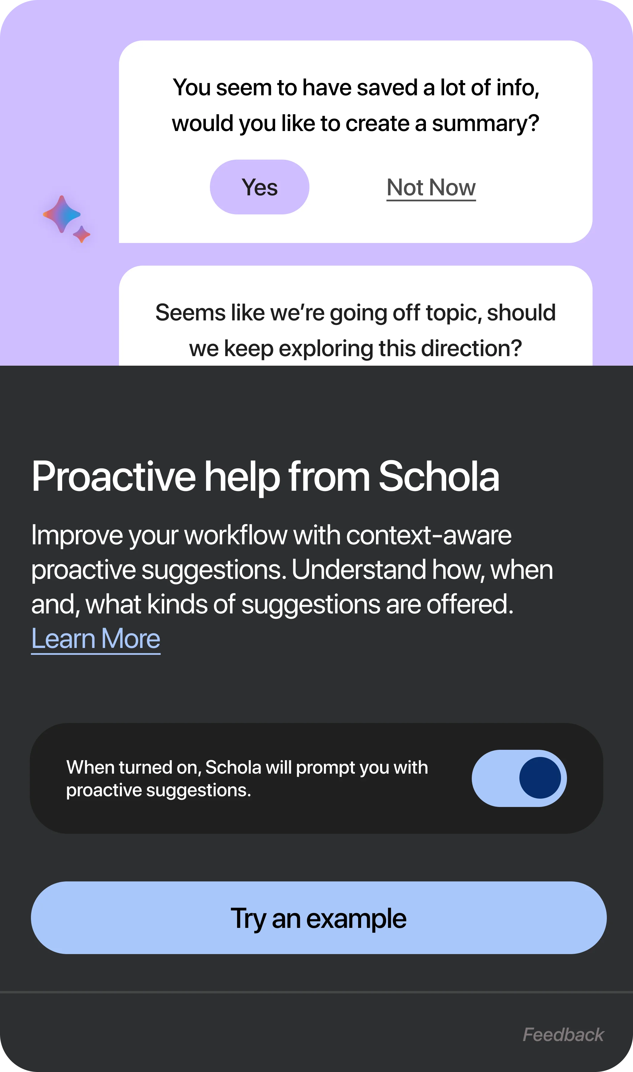 Proactive AI Assistance