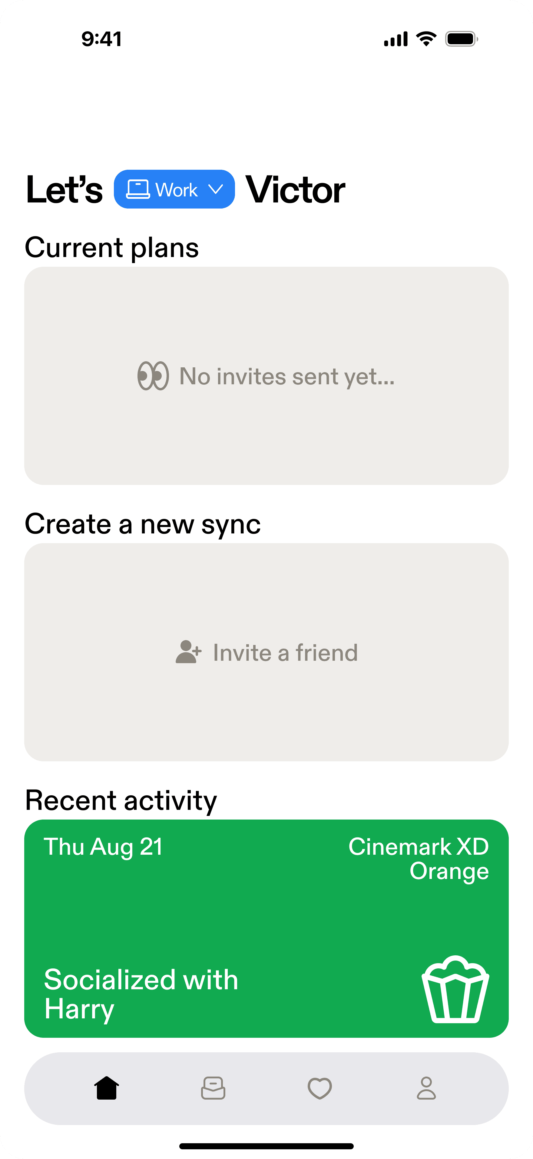 Round 2 home screen with plans grouped by state